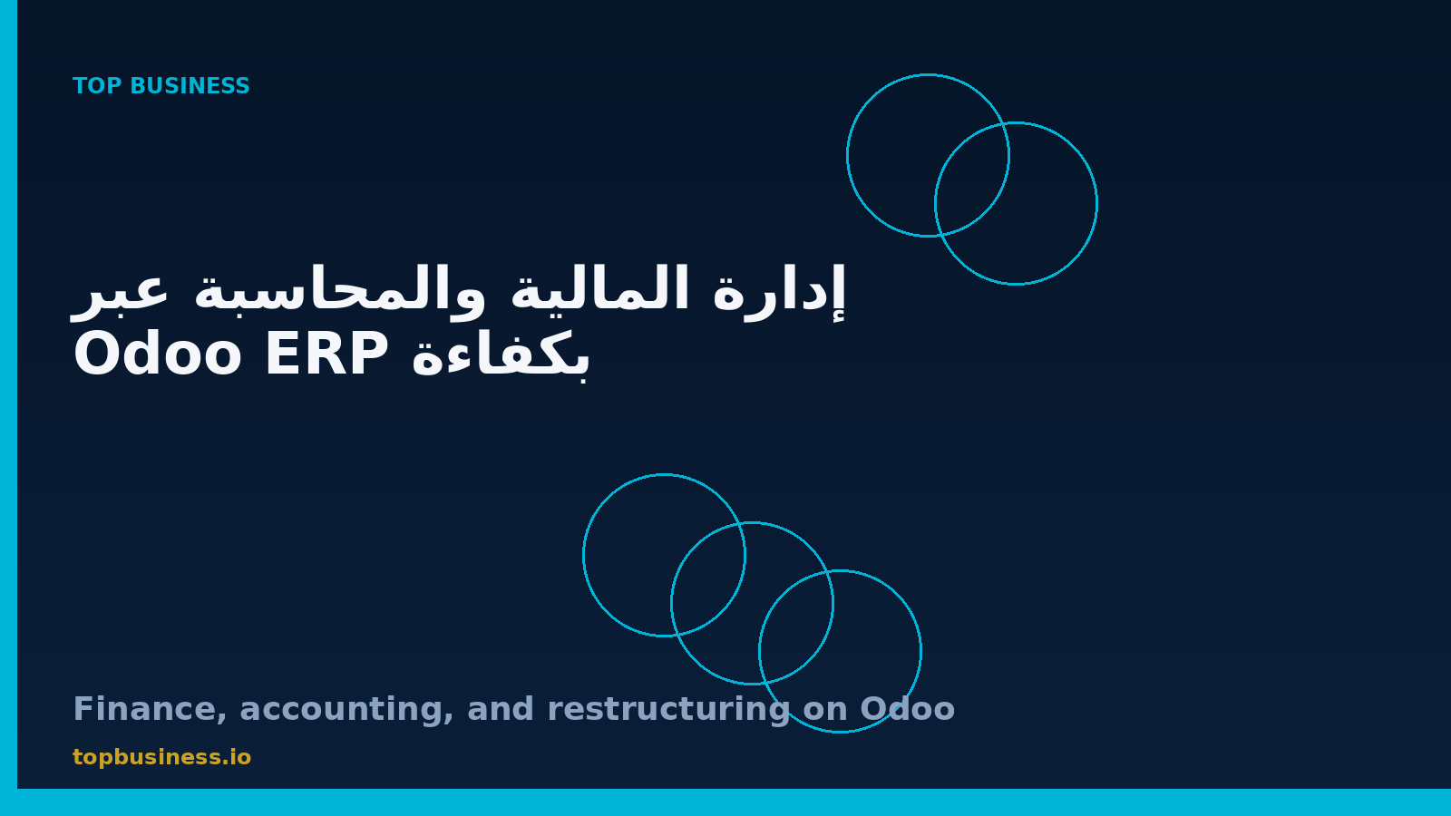 إدارة المالية والمحاسبة باستخدام Odoo ERP للشركات